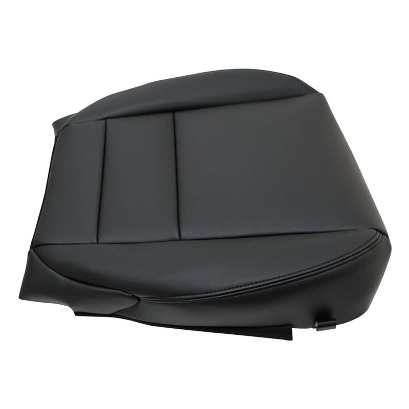 Mythoria Front Driver Side Bottom Leather Seat Cover Black Replacement