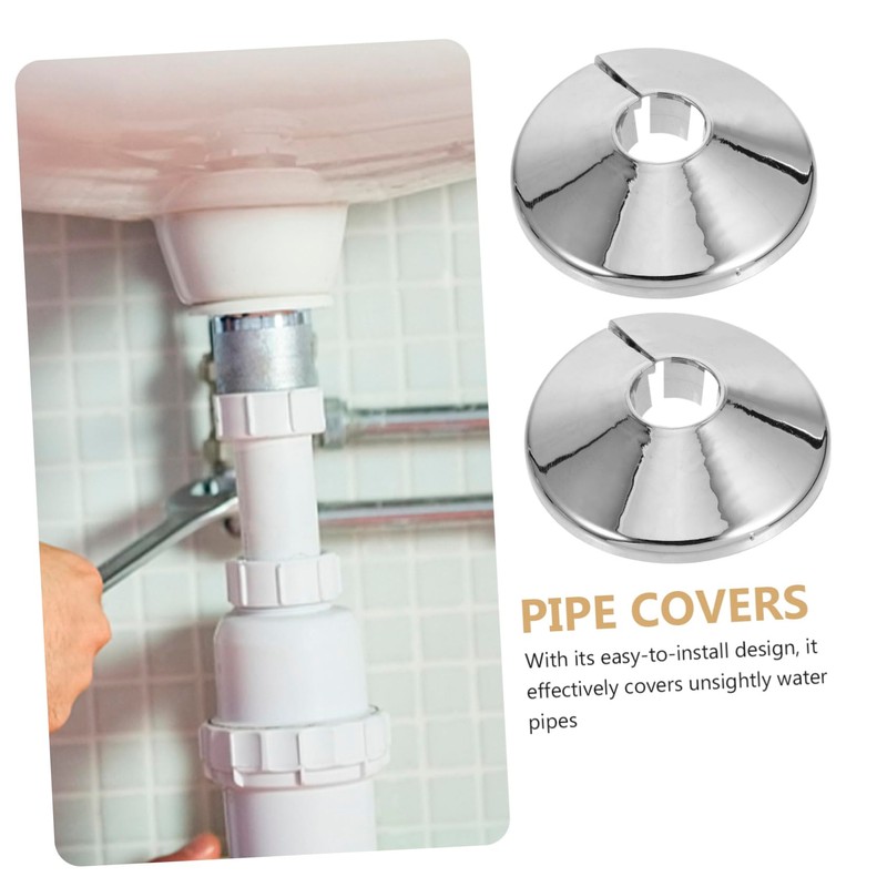 Operitacx Radiator Pipe Cover Set Sturdy Plastic Pipe Collars for