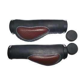 MATRIX Handlebar Grip G16 Leather Black 135/135 mm Self-Service Packaging 135/135 mm