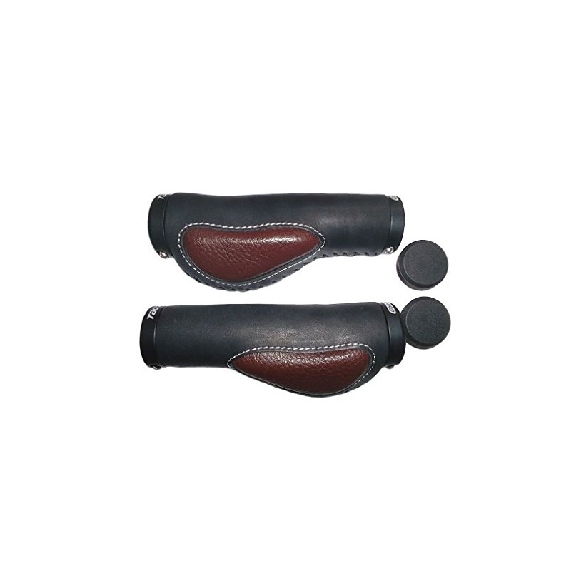 MATRIX Handlebar Grip G16 Leather Black 135/135 mm Self-Service Packaging