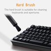 Elecom KBR-013AS Cleaner Brush, Anti-static Fiber, Rotating Type, 2-Way, Includes