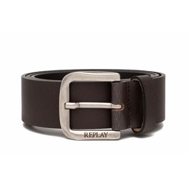 Replay Men's Leather Belt, Black Brown 128