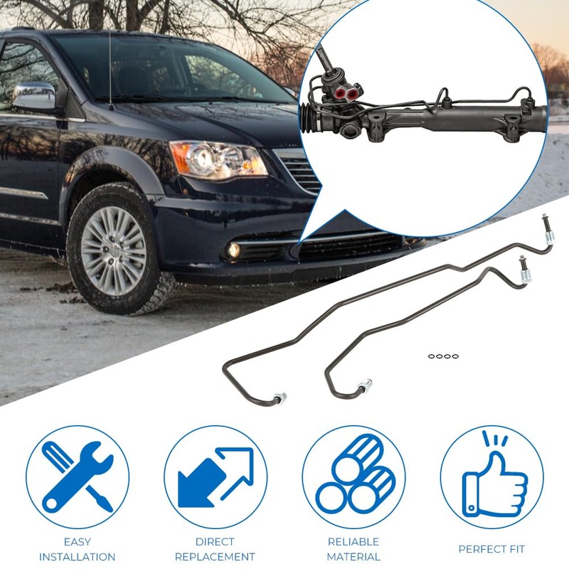 Rack and Pinion Transfer Line Hard Hydraulic Lines For Dodge