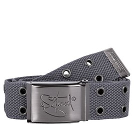 Original 2stoned Belt 4 cm Pearl Rivet Clasp Buckle available in a selection of lengths and, grey