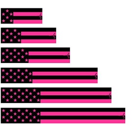 White Water Archery Fluorescent Neon Pink American Flag USA Arrow Wraps Choose Length Width (7, 1.12)