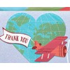 Papyrus Thank You Cards with Envelopes, Globe and Plane with