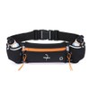 Adjustable Running Belt with Zipper Pocket, 2 Water Bottles, 2