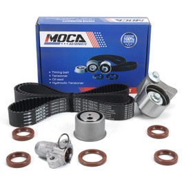 MOCA Timing Belt Kit Hydraulic Tensioner Compatible with 07-09 for Hyundai Santa Fe & 07-10 for Kia Magetis & 06-10 for Kia Optima 2.7L 2656CC V6
