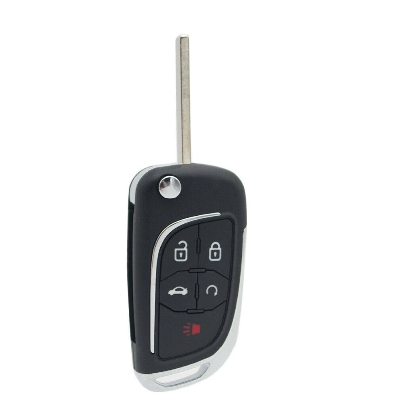 KEYECU Modify Flip Remote Key Fob 5Btn Shell Case for