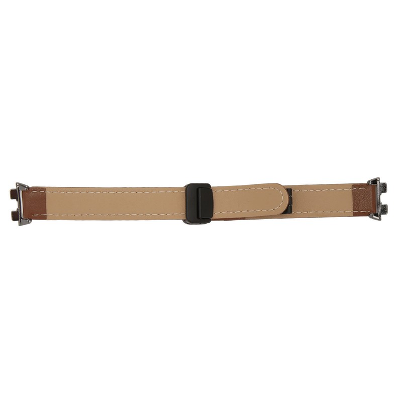 Magnetic Watch Band PU Leather Replacement Unisex Quick Release Wristband