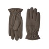 camel active Men's Leather Gloves with Screen Tab Function, brown