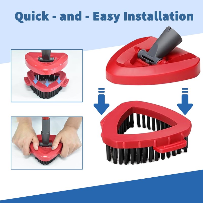 Bibikulala Spin Mop Scrub Brush for Vileda Scrub Mop Head,