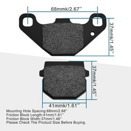 GOOFIT Disc Brake Pad for 50cc 70cc 90cc 110cc 125cc 150cc 200cc 250cc ATV Dirt Bike Mope Scooter