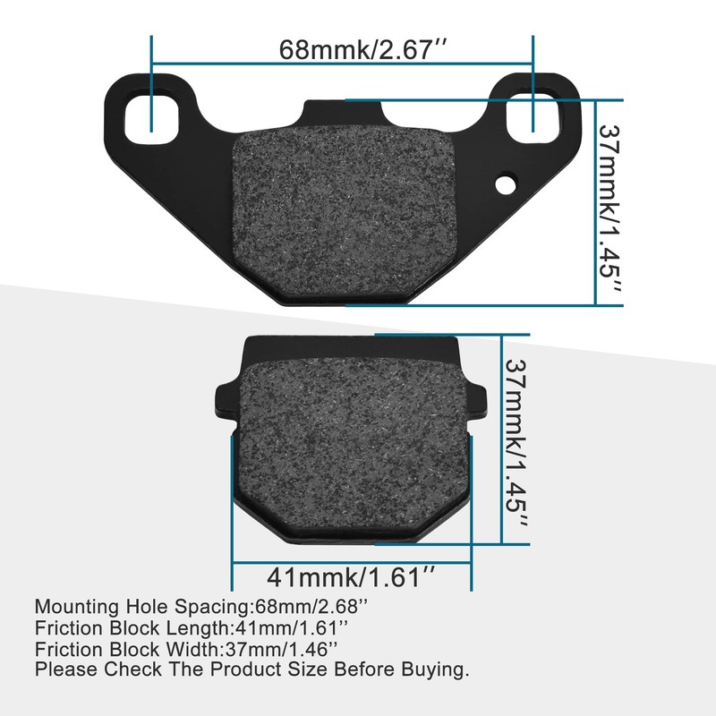 GOOFIT Disc Brake Pad for 50cc 70cc 90cc 110cc 125cc