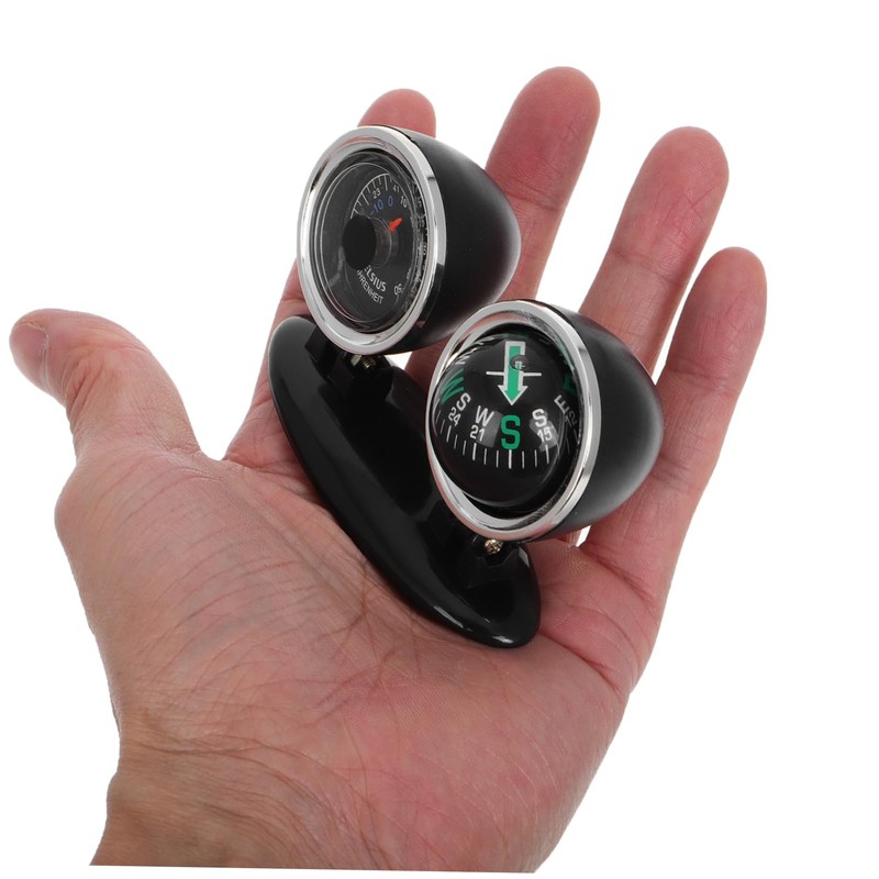 ULTECHNOVO Automotive Compass Ball Adjustable Two in Pointer for Car