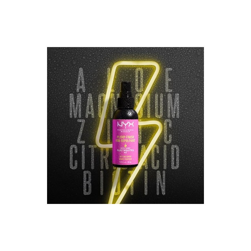 NYX Professional Makeup, Plump Finish Setting Spray, Fijador de Maquillaje