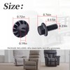 XYgdhqpt ​​4Pcs Rocker Recliner Black Bolts with Grommets Compatible with
