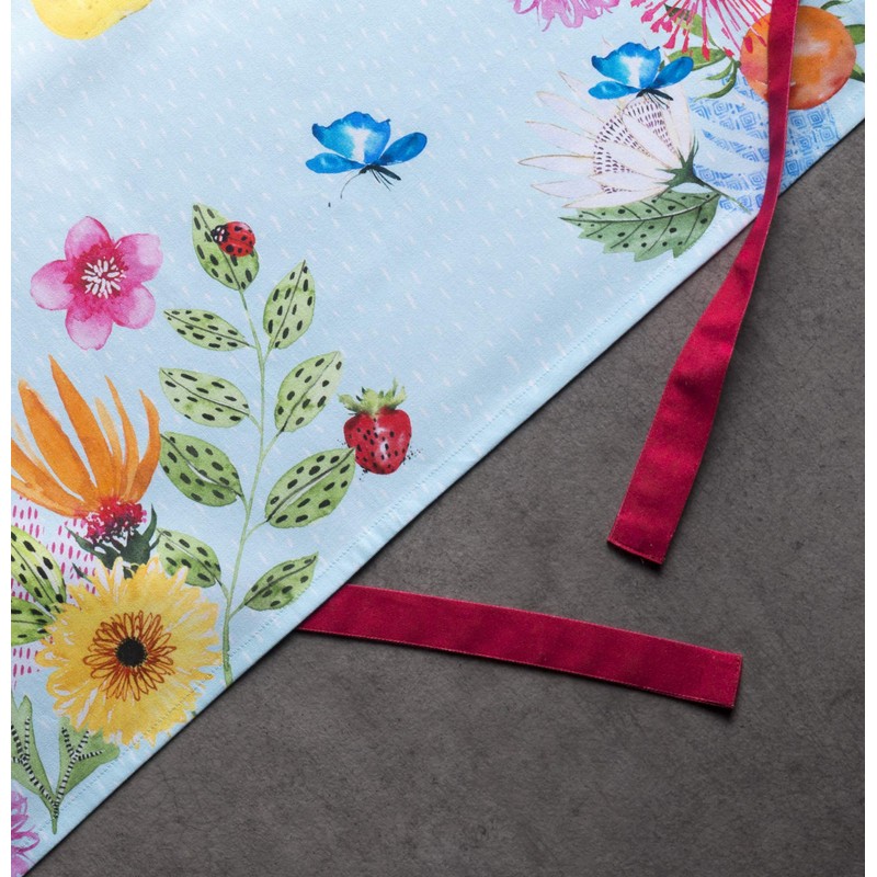 Maison d'Hermine 100% Cotton 1-Piece Kitchen Apron with Adjustable Neck