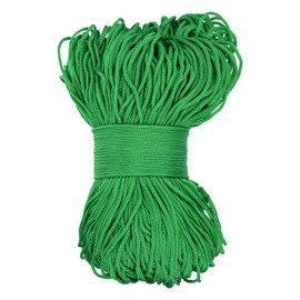 Rebower Macrame Cord 2.5mm x 219 Yard, Polyester Macrame Rope Twisted Macrame Yarn [for Plant Hangers Wall Hanging Crafts Knitting] - Green / 200M