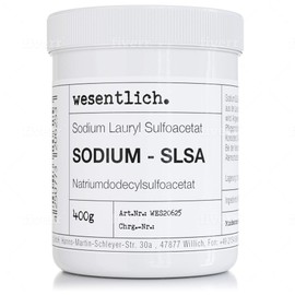 Sodium SLSA Surfactant (Sodium Lauryl Sulpho Acetate) - 400g - in Resealable Screw Cap Tin by wesentlich.