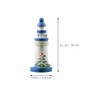 4pcs Mini Lighthouse The Office Decor Miniatures Lighthouse Wooden Lighthouse