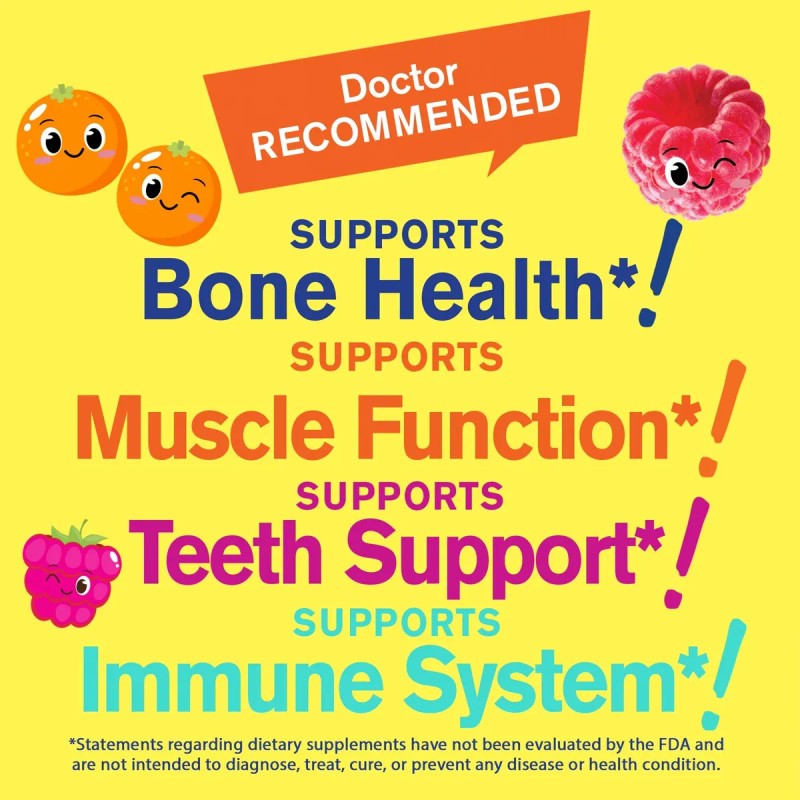Wellyeah Calcio 500mg + Vitamina D3 1000 Iu Gomitas Niños