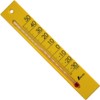 Shinwa Sokutei Thermometer, Petit Thermo Thermometer, Square, 7.9 inches (20