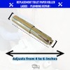 Simpatico 35-7041 Spring Loaded Plastic Replacement Toilet Paper Roller, Polished