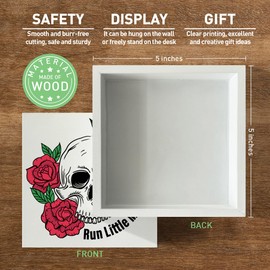 Dark Romance Book Lover Desk Decor Wooden Sign, Reading Decoration for Home Girl Bedroom Dorm Bookish Romance Novel Lovers Gifts for Women Book Lover Nerd Reader Bookworm, Run Little Mouse