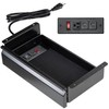 VIVO 16 inch Under Desk Slide Out Drawer with Power