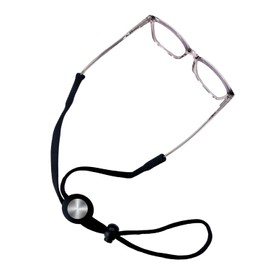 tag8 Eyeglass Lanyard – Sunglasses Strap with Holder Compatible with AirTag Tracker – Adjustable Eyeglass Strap for Eyewear Loss Prevention – Sunglasses Lanyards -Black