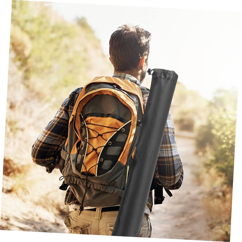 Kisangel Hiking Pole Bag Oxford Storage Soft Carry Straps Compact