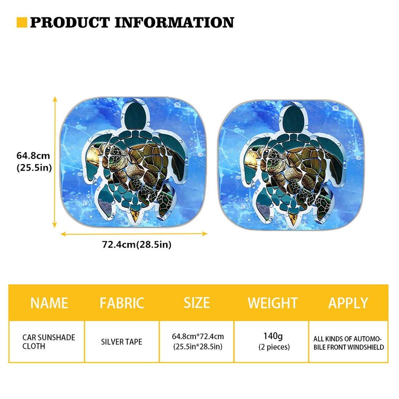 Binienty Animal Leopard Cheetah Stripe Print Auto Windshield Sun Shade-