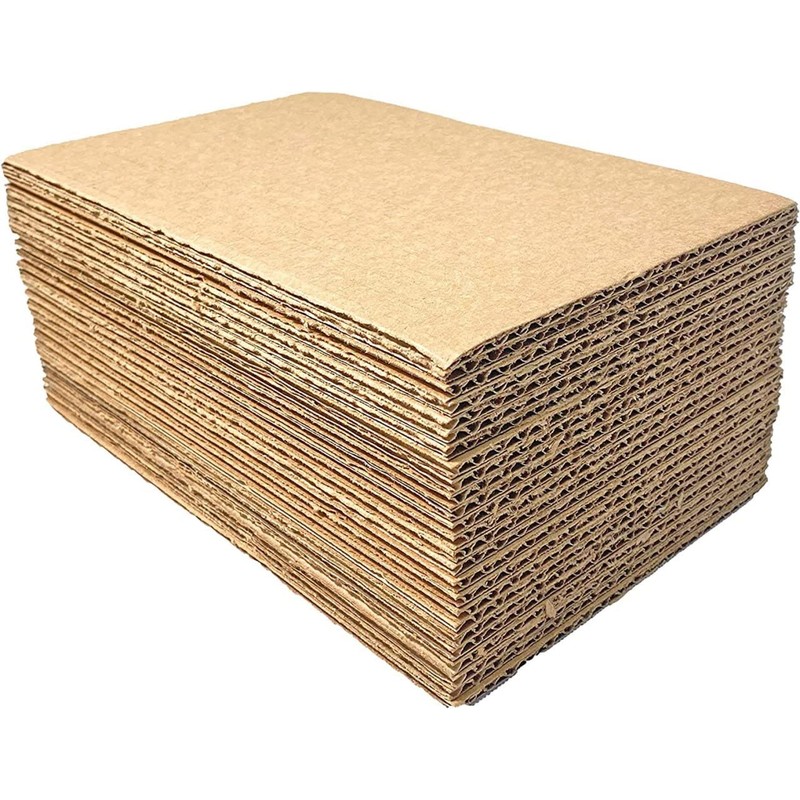 25 7.5x7.5 Cardboard Corrugated Pads Inserts 45 RPM Filler Sheet
