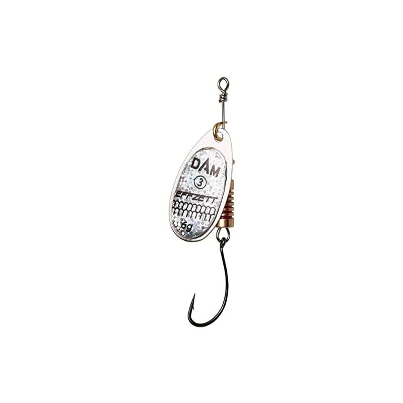 D-A-M DAM Effzett Spinner with Single Hook Reflex Silver 4.0