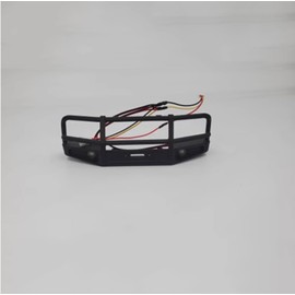 PALUMMA Front Bumper for FMS 1/18 FCX18 LC80 RC Defender Upgrade Parts RC Crawler Car（Black）