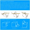 JIZZU 2Pcs Soft Close Lid Support Hinges with Screws &