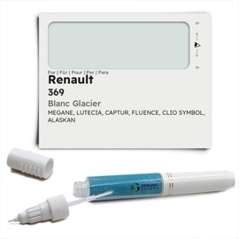 Genuine Colors Paint Pen Blanc Glacier 369 for Renault Silver Megane Lutecia Capture Fluence Clio Symbol Alaskan