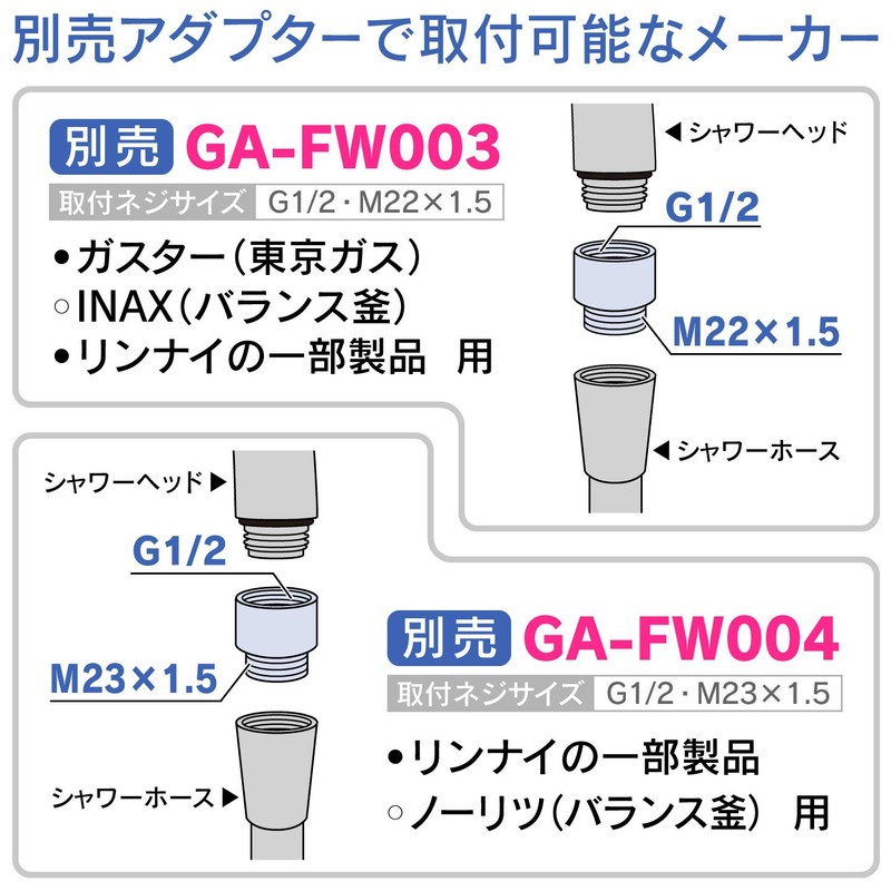 GAONA GA-FC031 Shower Head, Switchable Jet Water Flow, Easy to
