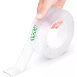 EZlifego Double Sided Tape Heavy Duty, Extra Large Nano Double Sided Adhesive Tape, Cl...