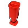 Square Plastic Handheld Charity Collection Box - Red