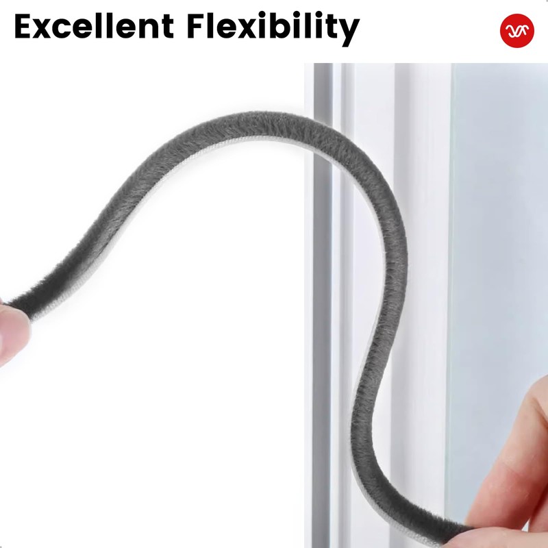 Weather Stripping for Doors and Windows, Brush Seal Strip, Strong