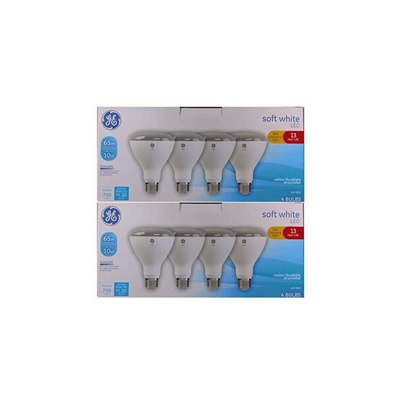 GE LED BR30 Indoor Floodlight Bulb (8 Pack) - Energy