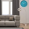 jomparis 30 cm Modern Quartz Silent Turquoise Wall Clock Sweeping