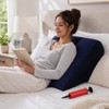Inflatable Wedge Pillow for Travel and Camping – Lightweight Lumbar,