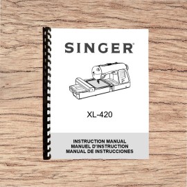 Singer Futura XL420 Embroidery and Sewing Machine Printed Instruction Manual