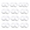 25 Pcs Round Keyhole Photo Frame Hanger Accessories, 20mm Plastic