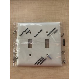 Pass & Seymour NEW Pass & Seymour TradeMaster Wall Plate Light Almond 2-Toggle 2-Gang TP2-LA