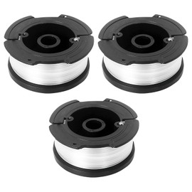 3 Pcs Strimmer Spool, Grass Trimmer Wire, Compatible with Black Decker Grass Strimmers Wire A6481 A6485 Spool Line Reflex Strimmer ST5530-GB/GLC3630L20 GB/STC1820PC-GB/BESTA525-530, Replaceable