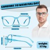 OCCI CHIARI Big Square Reading Glasses 1.0 Men lightwight Readers